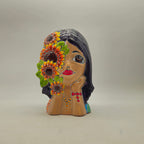 Talavera Lady Face Planter | Sunflower Design