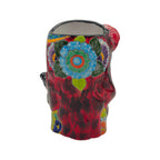 Talavera Lady Head Planter | Butterfly Design Talavera Planter La Vie Bien Talavera Lady Head Planter | Butterfly Design