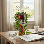 Talavera Lady Planter | Day of the Dead Face Design Talavera Planter La Vie Bien Talavera Lady Planter | Day of the Dead Face Design