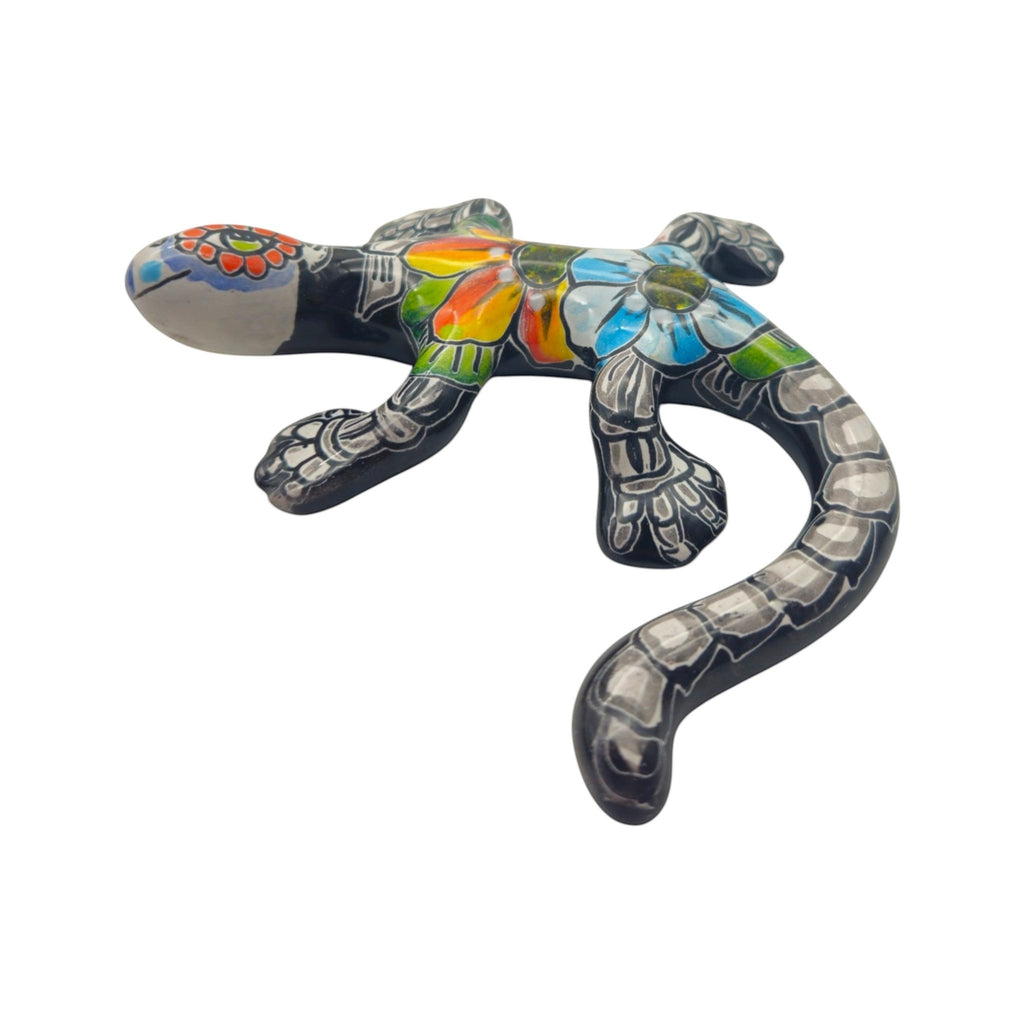 Talavera Lizard Figurine | Day of the Dead Wall Decor Talavera Figurine La Vie Bien Talavera Lizard Figurine | Day of the Dead Wall Decor