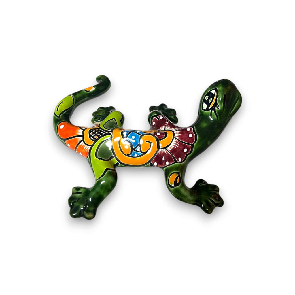Talavera Lizard Figurine | Hand-Painted Mexican Ceramic Sculpture Talavera Figurine La Vie Bien Talavera Lizard Figurine | Hand-Painted Mexican Ceramic Sculpture