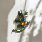 Talavera Lizard Figurine | Hand - Painted Mexican Ceramic Sculpture Talavera Figurine La Vie Bien Talavera Lizard Figurine | Hand - Painted Mexican Ceramic Sculpture