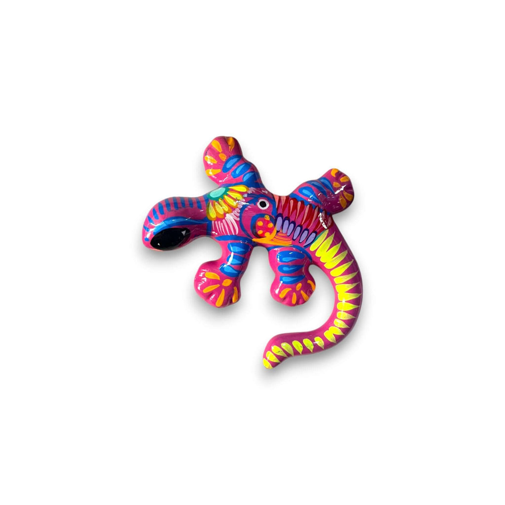 Talavera Lizard Figurine | Mexican Handcrafted Wall Decor Guerrero Figurine La Vie Bien Talavera Lizard Figurine | Mexican Handcrafted Wall Decor