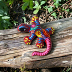 Talavera Lizard Figurine | Mexican Handcrafted Wall Decor Guerrero Figurine La Vie Bien Talavera Lizard Figurine | Mexican Handcrafted Wall Decor