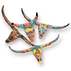 Talavera Longhorn Skull | Handmade Mexican Bull Wall Art Talavera Wall Art La Vie Bien Talavera Longhorn Skull | Handmade Mexican Bull Wall Art
