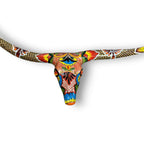 Talavera Longhorn Skull | Handmade Mexican Bull Wall Art Talavera Wall Art La Vie Bien Talavera Longhorn Skull | Handmade Mexican Bull Wall Art