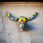 Talavera Longhorn Wall Decor | Handcrafted Mexican Bull Skull Art Talavera Wall Art La Vie Bien Talavera Longhorn Wall Decor | Handcrafted Mexican Bull Skull Art