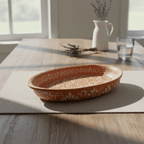 Talavera Oval Platter | Brown & White Tray Talavera Oval Platter La Vie Bien Talavera Oval Platter | Brown & White Tray