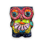 Talavera Owl Planter | Double-Faced Hand-Painted Pottery Talavera Planter La Vie Bien Talavera Owl Planter | Double-Faced Hand-Painted Pottery