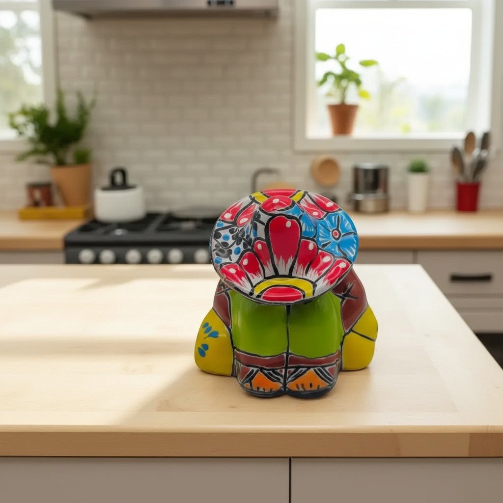 Talavera Panchito Figurine | Handcrafted Mexican Pottery Talavera Figurine La Vie Bien Talavera Panchito Figurine | Handcrafted Mexican Pottery
