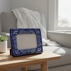 Talavera Picture Frame | Blue & White Floral Design Talavera Picture Frame La Vie Bien Talavera Picture Frame | Blue & White Floral Design