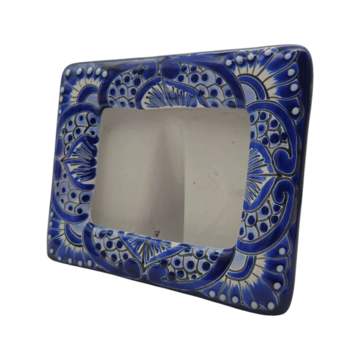 Talavera Picture Frame | Blue & White Floral Design Talavera Picture Frame La Vie Bien Talavera Picture Frame | Blue & White Floral Design