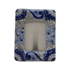 Talavera Picture Frame | Blue & White Floral Design Talavera Picture Frame La Vie Bien Talavera Picture Frame | Blue & White Floral Design