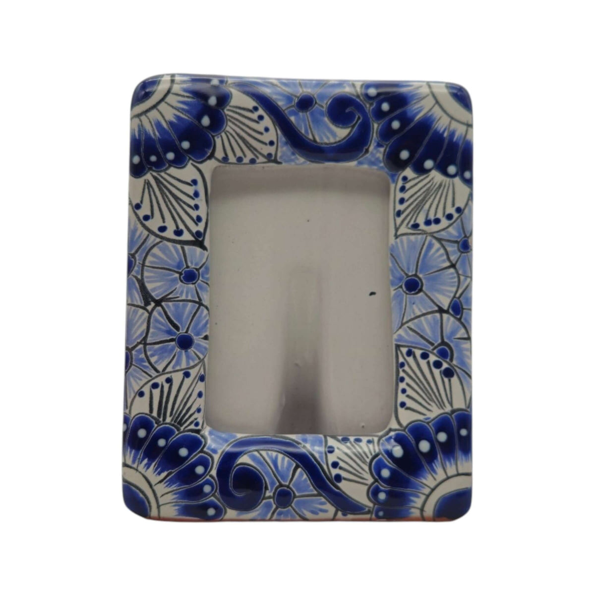 Talavera Picture Frame | Blue & White Floral Design Talavera Picture Frame La Vie Bien Talavera Picture Frame | Blue & White Floral Design