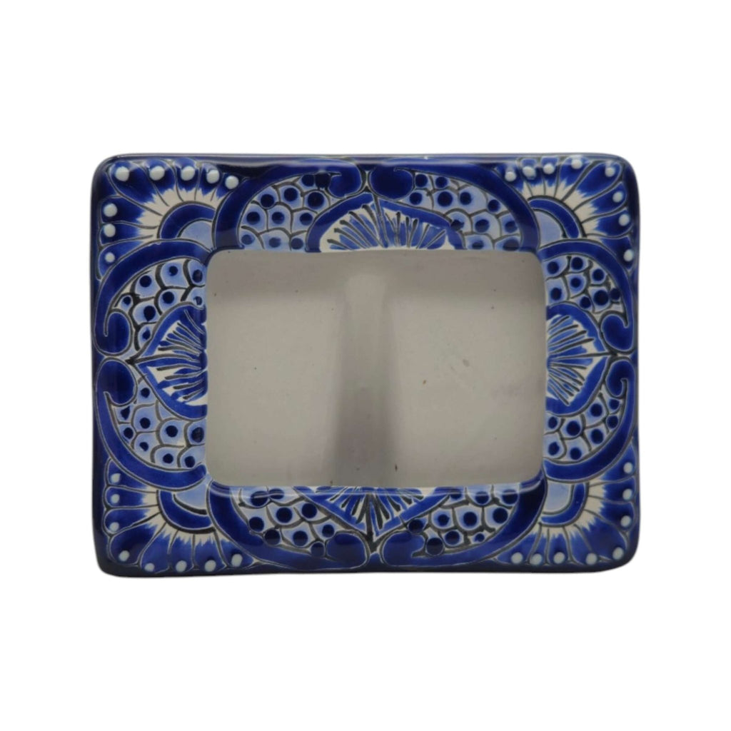 Talavera Picture Frame | Blue & White Floral Design Talavera Picture Frame La Vie Bien Talavera Picture Frame | Blue & White Floral Design