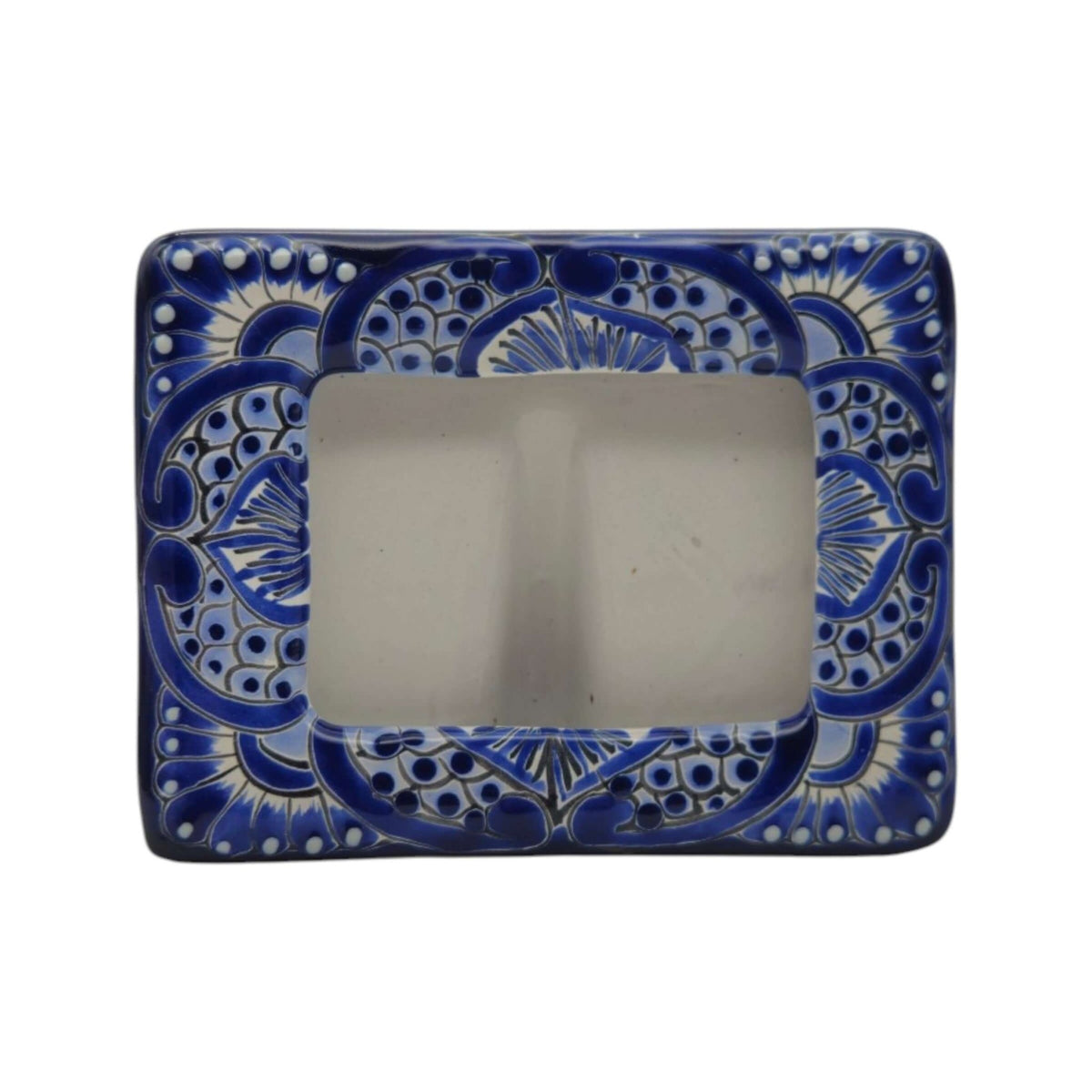 Talavera Picture Frame | Blue & White Floral Design Talavera Picture Frame La Vie Bien Talavera Picture Frame | Blue & White Floral Design
