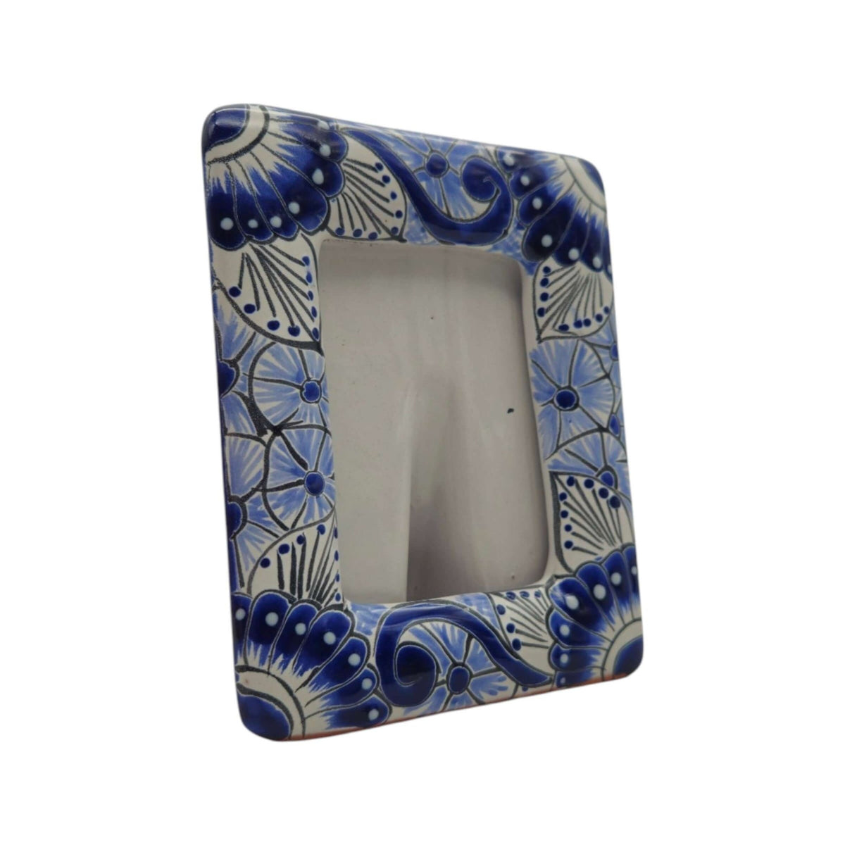 Talavera Picture Frame | Blue & White Floral Design Talavera Picture Frame La Vie Bien Talavera Picture Frame | Blue & White Floral Design