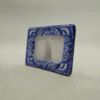 Talavera Picture Frame | Blue & White Floral Design