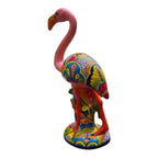 Talavera Pink Flamingo Sculpture | Vibrant Garden Art Talavera Statue La Vie Bien Talavera Pink Flamingo Sculpture | Vibrant Garden Art