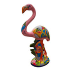 Talavera Pink Flamingo Sculpture | Vibrant Garden Art Talavera Statue La Vie Bien Talavera Pink Flamingo Sculpture | Vibrant Garden Art