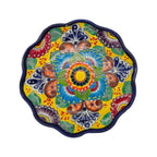 Talavera Plate | Hand-Painted Mexican Folk Art Dinnerware Talavera Plate La Vie Bien Talavera Plate | Hand-Painted Mexican Folk Art Dinnerware