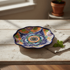 Talavera Plate | Hand-Painted Mexican Folk Art Dinnerware Talavera Plate La Vie Bien Talavera Plate | Hand-Painted Mexican Folk Art Dinnerware