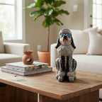Talavera Poodle Statue | Day of the Dead Ceramic Art