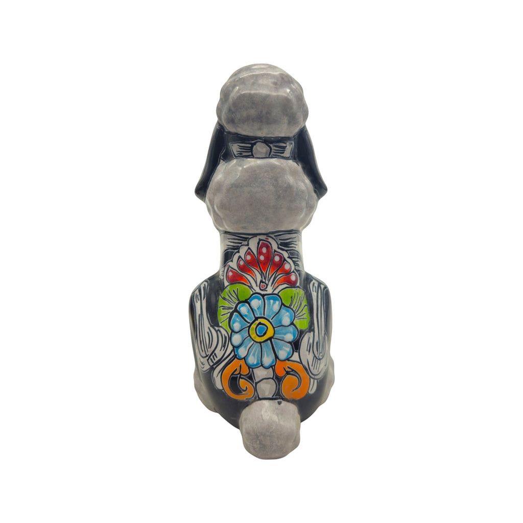 Talavera Poodle Statue | Day of the Dead Ceramic Art Talavera Statue La Vie Bien Talavera Poodle Statue | Day of the Dead Ceramic Art