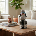 Talavera Poodle Statue | Day of the Dead Ceramic Art Talavera Statue La Vie Bien Talavera Poodle Statue | Day of the Dead Ceramic Art
