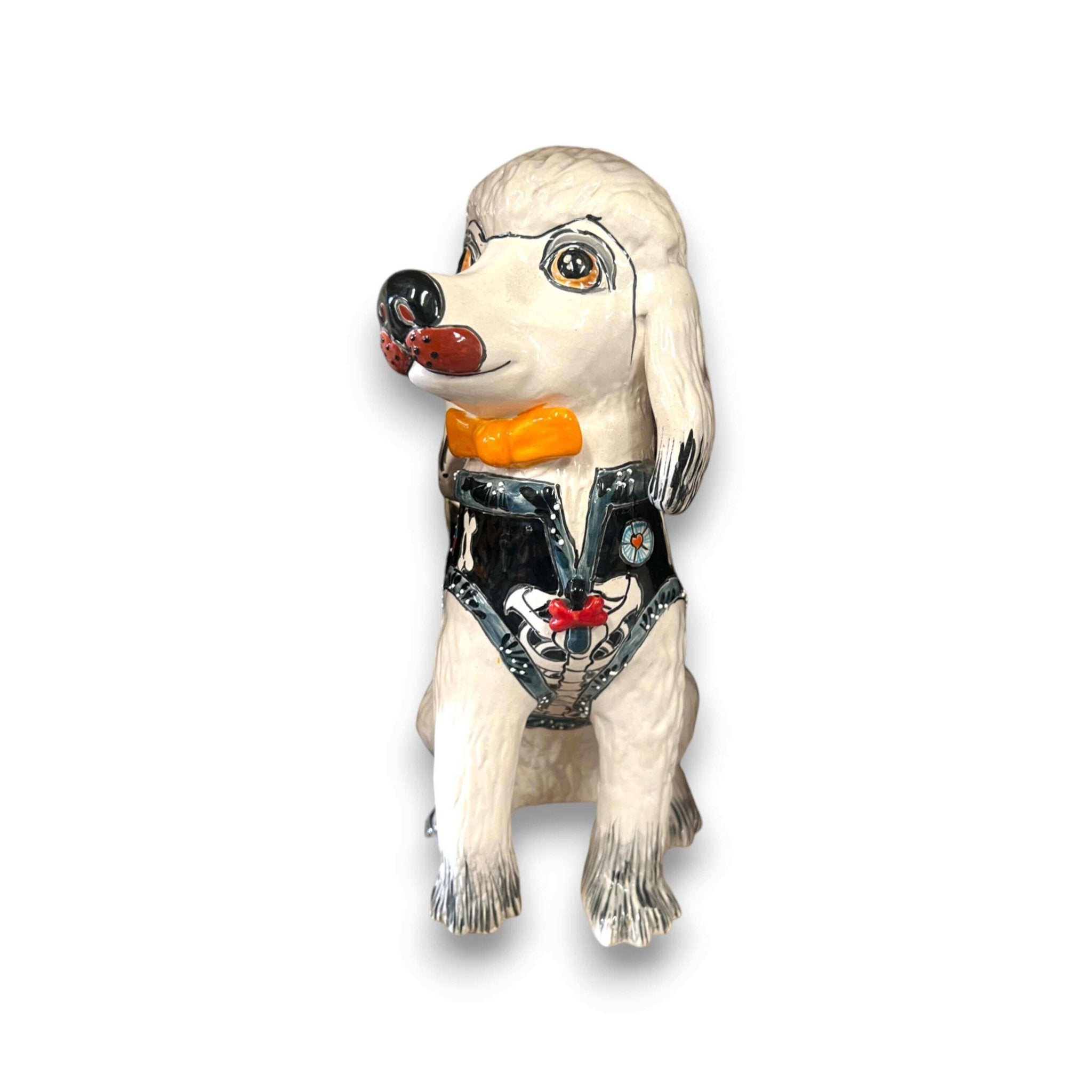 Talavera Poodle Statue | Hand-Painted Mexican Dog Decor Talavera Statue La Vie Bien Talavera Poodle Statue | Hand-Painted Mexican Dog Decor