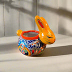 Talavera Rabbit Planter | Handcrafted Mexican Bunny Pot Talavera Figurine La Vie Bien Talavera Rabbit Planter | Handcrafted Mexican Bunny Pot