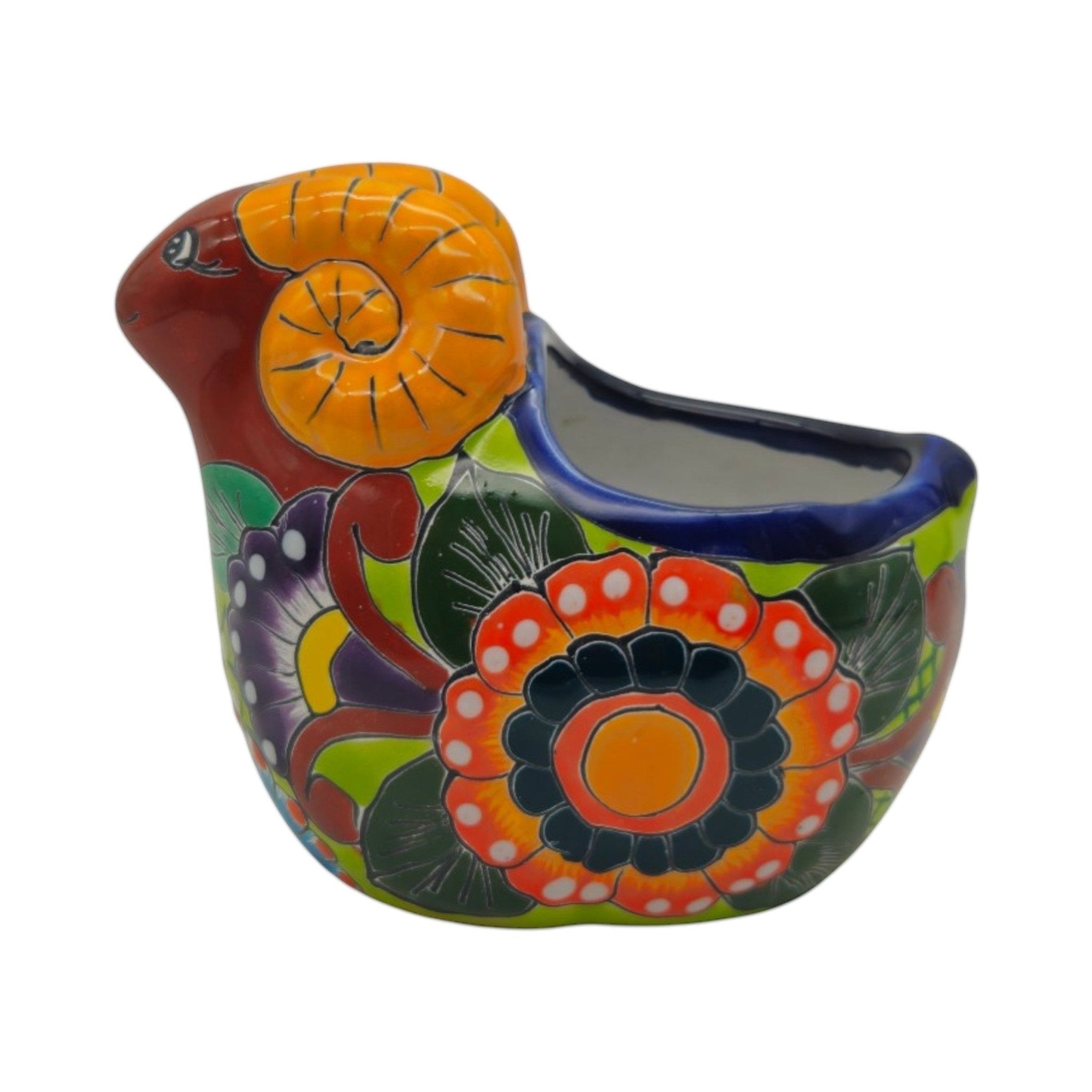 Talavera Ram Planter | Colorful Mexican Sheep Ceramic Pot Talavera Planter La Vie Bien Talavera Ram Planter | Colorful Mexican Sheep Ceramic Pot