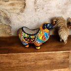 Talavera Ram Planter | Hand-Painted Mexican Ceramic Sheep Pot Talavera Planter La Vie Bien Talavera Ram Planter | Hand-Painted Mexican Ceramic Sheep Pot