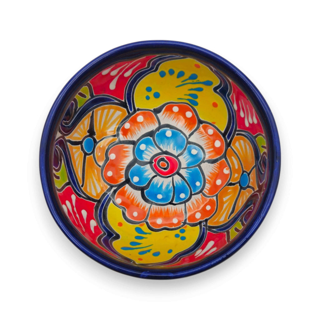 Talavera Salsa Bowl | Handcrafted Mexican Molcajete Talavera Salsa Bowl La Vie Bien Talavera Salsa Bowl | Handcrafted Mexican Molcajete