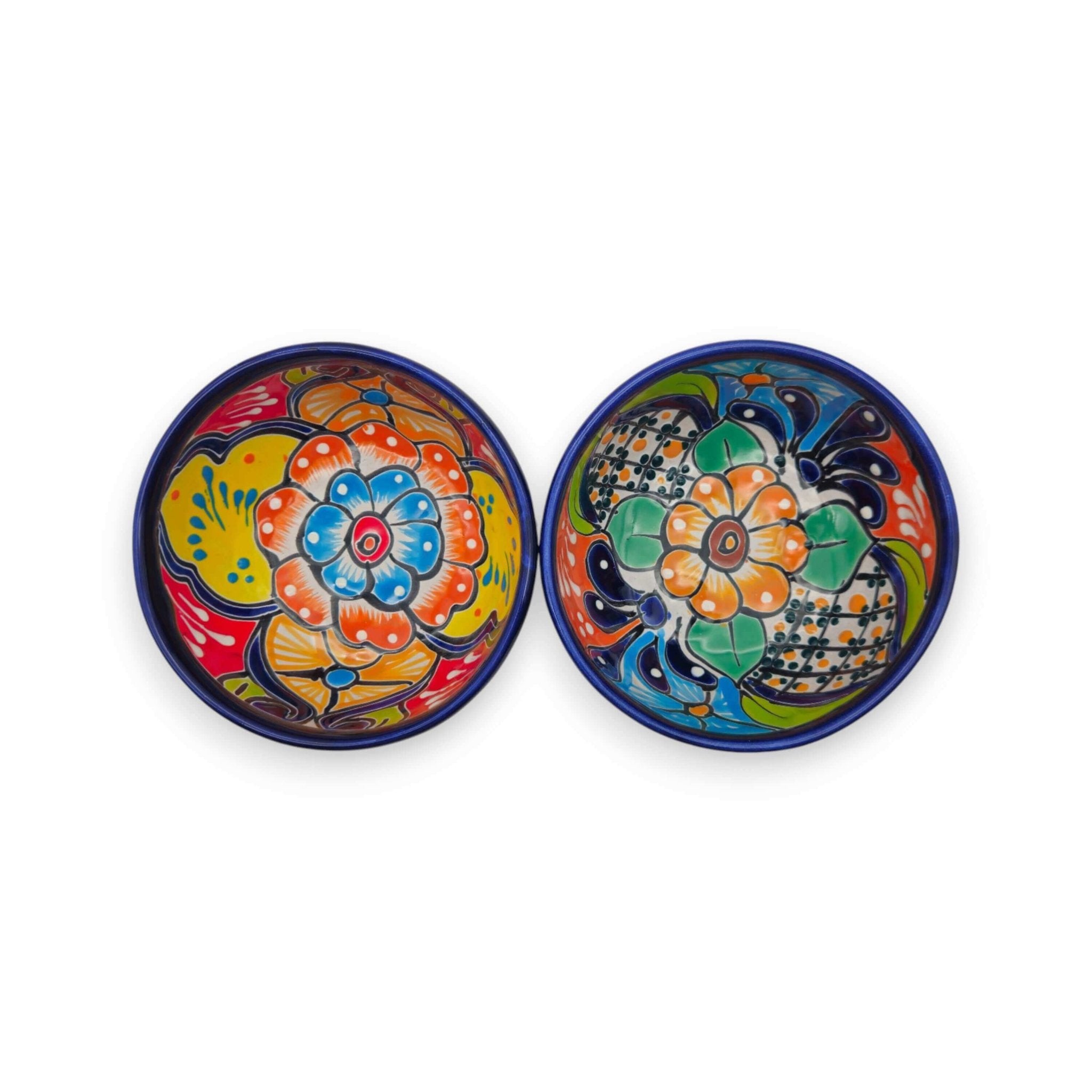 Talavera Salsa Bowl | Handcrafted Mexican Molcajete Talavera Salsa Bowl La Vie Bien Talavera Salsa Bowl | Handcrafted Mexican Molcajete