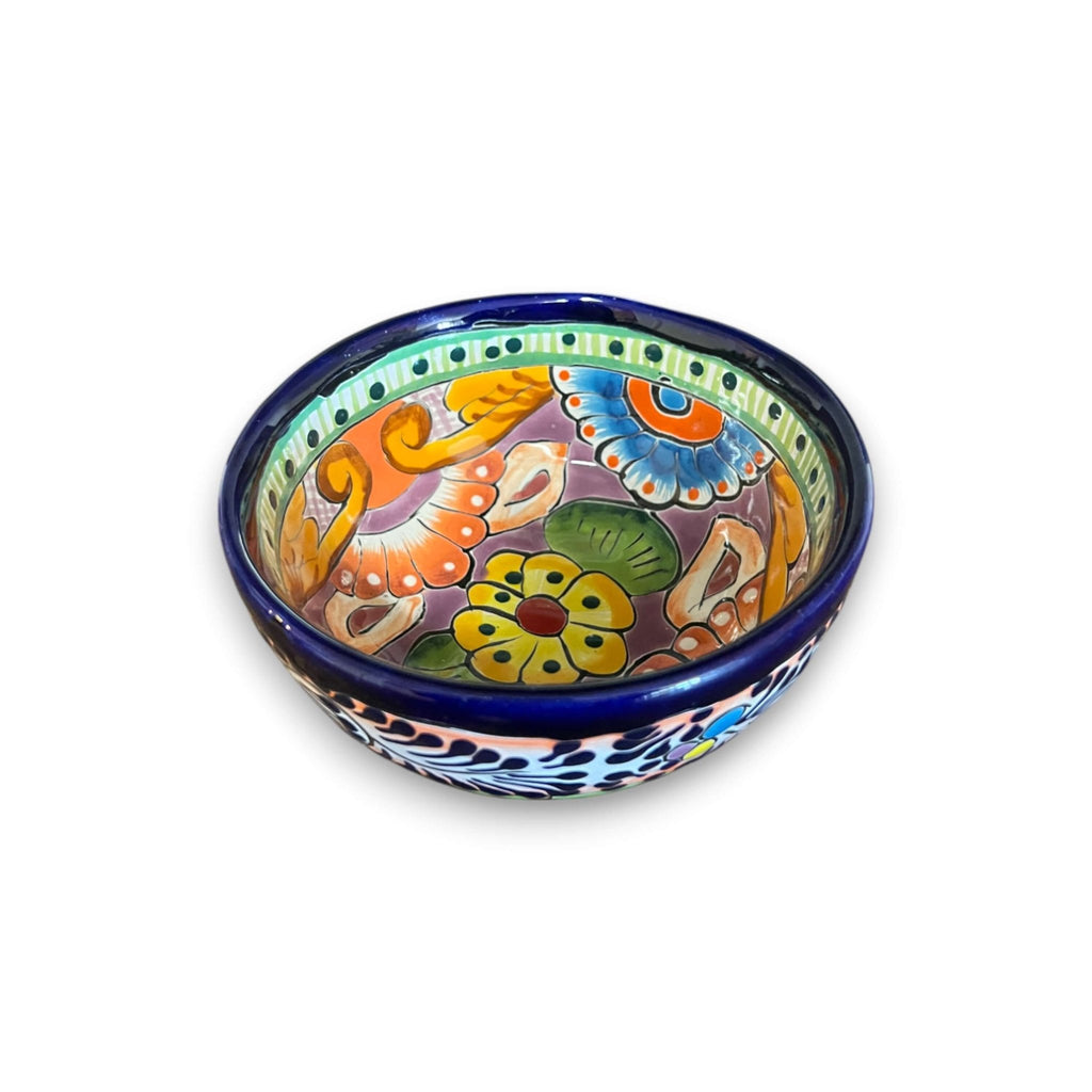 Talavera Salsa Bowl | Handmade Mexican Ceramic Sauce Dish Talavera Salsa Bowl La Vie Bien Talavera Salsa Bowl | Handmade Mexican Ceramic Sauce Dish