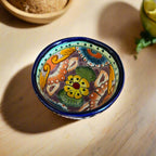 Talavera Salsa Bowl | Handmade Mexican Ceramic Sauce Dish Talavera Salsa Bowl La Vie Bien Talavera Salsa Bowl | Handmade Mexican Ceramic Sauce Dish