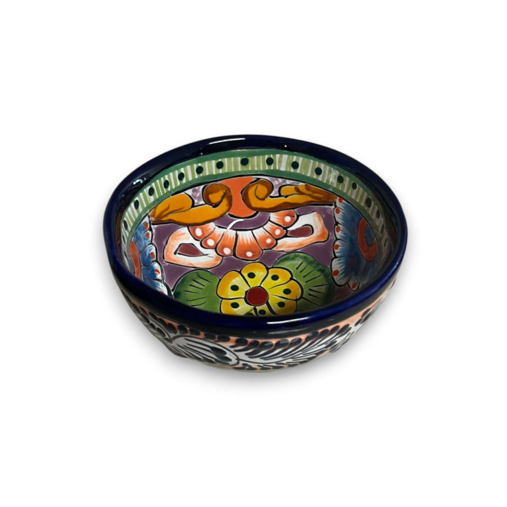 Talavera Salsa Bowl | Handmade Mexican Ceramic Sauce Dish Talavera Salsa Bowl La Vie Bien Talavera Salsa Bowl | Handmade Mexican Ceramic Sauce Dish