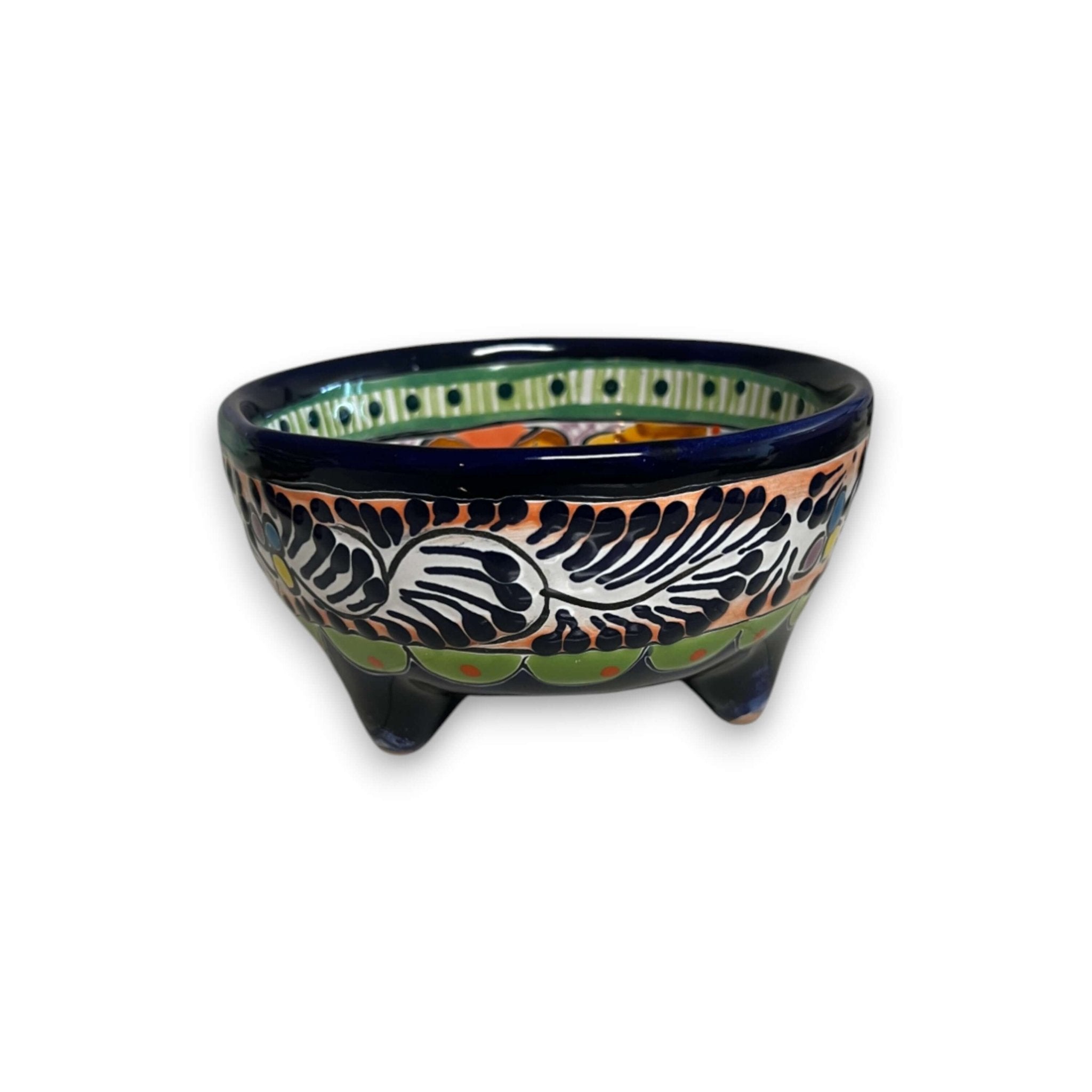 Talavera Salsa Bowl | Handmade Mexican Ceramic Sauce Dish Talavera Salsa Bowl La Vie Bien Talavera Salsa Bowl | Handmade Mexican Ceramic Sauce Dish