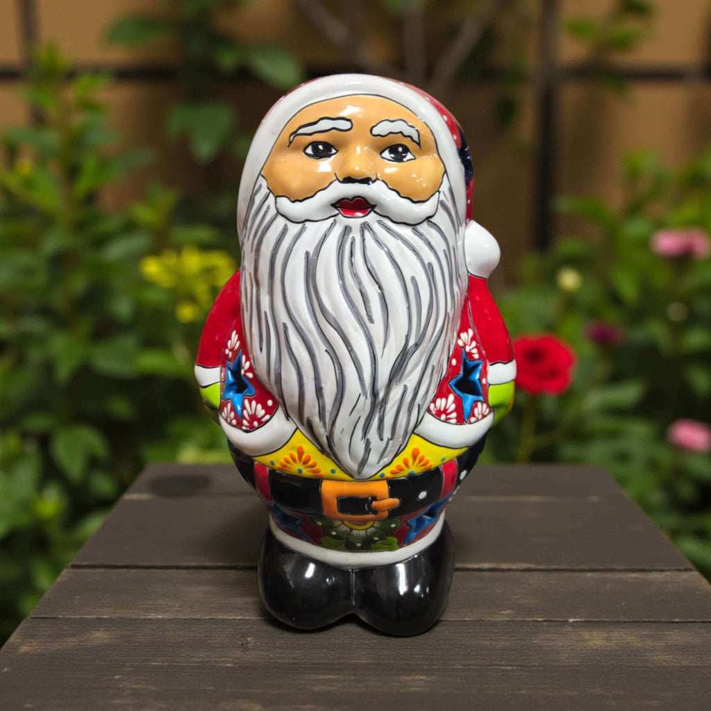 Talavera Santa Statue | Hand - Painted Holiday Decor Talavera Statue La Vie Bien Talavera Santa Statue | Hand - Painted Holiday Decor