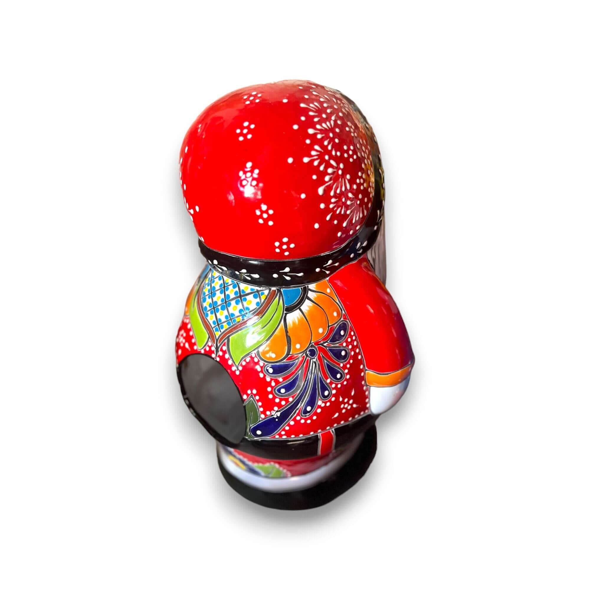 Talavera Santa Statue | Hand-Painted Holiday Decor Talavera Statue La Vie Bien Talavera Santa Statue | Hand-Painted Holiday Decor