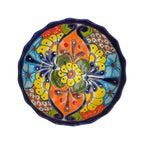 Talavera Scalloped Bowl | Colorful Hand-Painted Mexican Ceramic Talavera Bowl La Vie Bien Talavera Scalloped Bowl | Colorful Hand-Painted Mexican Ceramic