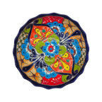Talavera Scalloped Bowl | Colorful Hand-Painted Mexican Ceramic Talavera Bowl La Vie Bien Talavera Scalloped Bowl | Colorful Hand-Painted Mexican Ceramic