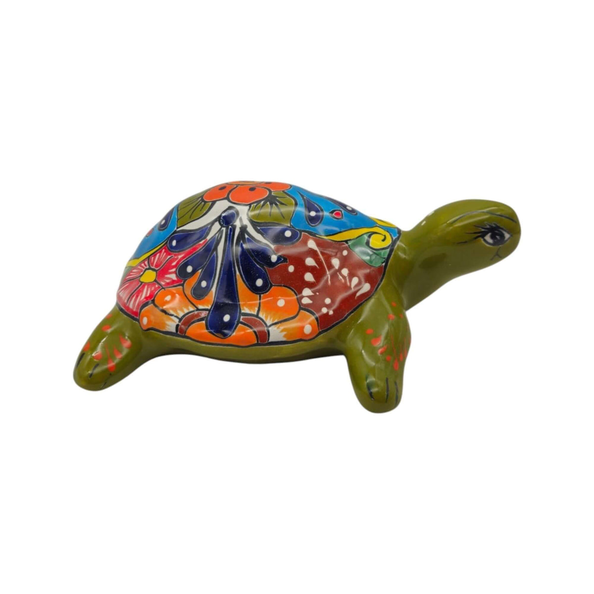 Talavera Sea Turtle Statue | Colorful Hand-Painted Mexican Decor Talavera Statue La Vie Bien Talavera Sea Turtle Statue | Colorful Hand-Painted Mexican Decor