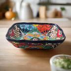 Talavera Serving Dish | Large Hand - Painted Mexican Ceramic Bowl Talavera Serving Tray La Vie Bien Talavera Serving Dish | Large Hand - Painted Mexican Ceramic Bowl