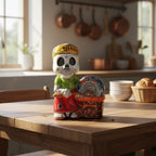 Talavera Skeleton Cook | 8" Day of the Dead Chef Figurine with Oven Talavera Statue La Vie Bien Talavera Skeleton Cook | 8" Day of the Dead Chef Figurine with Oven