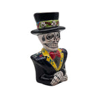Talavera Skeleton Statue | Day of the Dead Catrin Talavera Planter La Vie Bien Talavera Skeleton Statue | Day of the Dead Catrin
