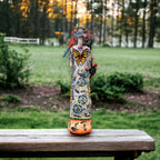 Talavera Skeleton Woman | Handmade Day of the Dead Pottery (Medium) Talavera Statue La Vie Bien Talavera Skeleton Woman | Handmade Day of the Dead Pottery (Medium)