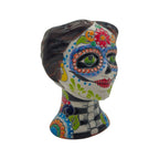 Talavera Skull Face Planter | Hand-Painted Day of the Dead Pottery Talavera Planter La Vie Bien Talavera Skull Face Planter | Hand-Painted Day of the Dead Pottery