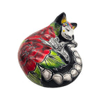 Talavera Sleeping Cat Figurine | Hand-Painted Mexican Decor Talavera Figurine La Vie Bien Talavera Sleeping Cat Figurine | Hand-Painted Mexican Decor